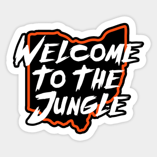 Welcome to the Jungle - Black Sticker